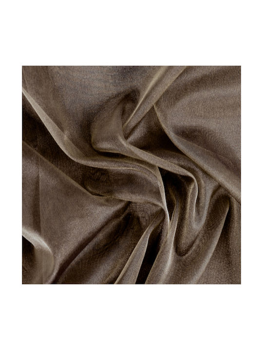 Saray Home Curtain with Pencil Pleat Brown 300x280cm