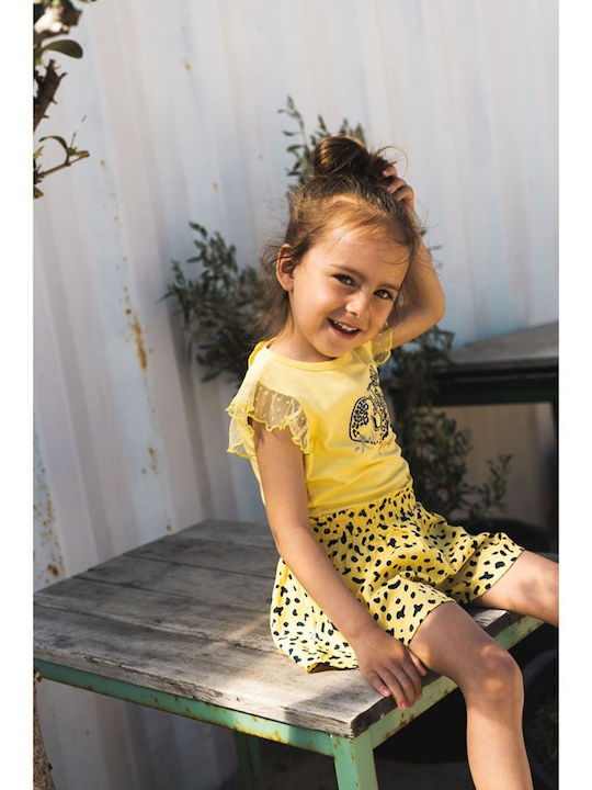 Kinder-Shorts/Bermudas Stoff Gelb