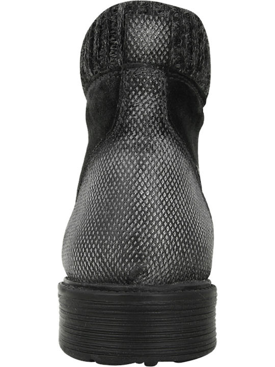 Wildleder Schwarz Stiefel