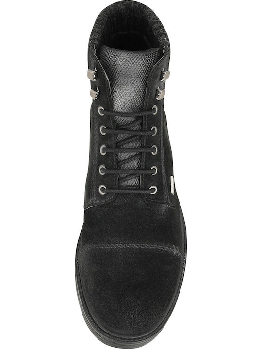 Wildleder Schwarz Stiefel