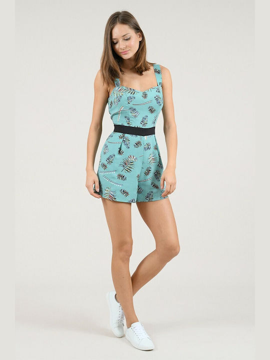 Women's Denim One-piece Shorts Multicolour