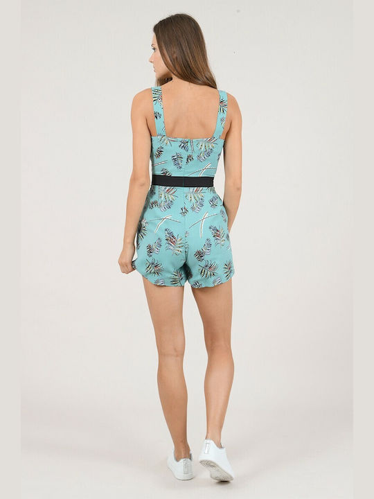 Women's Denim One-piece Shorts Multicolour