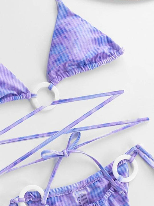 Set Bikini Dreieck mit Abnehmbarer Verstärkung & Brasilien