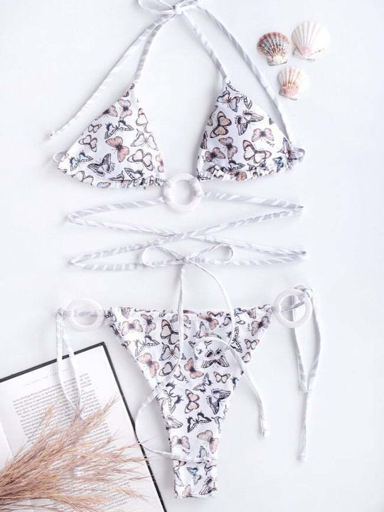 Set Bikini Dreieck mit Abnehmbarer Verstärkung & Brasilien