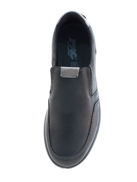Кожа Мъжки Slip-On Черен