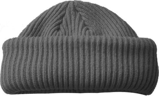 Beanie Γυναικείος Σκούφος Πλεκτός σε Γκρι χρώμα