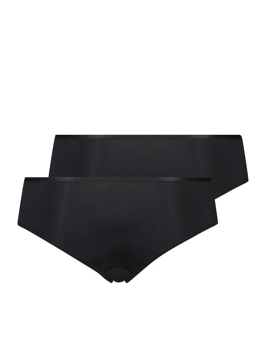 Angie Γυναικεία Brazil 2Pack με Δαντέλα Μαύρα