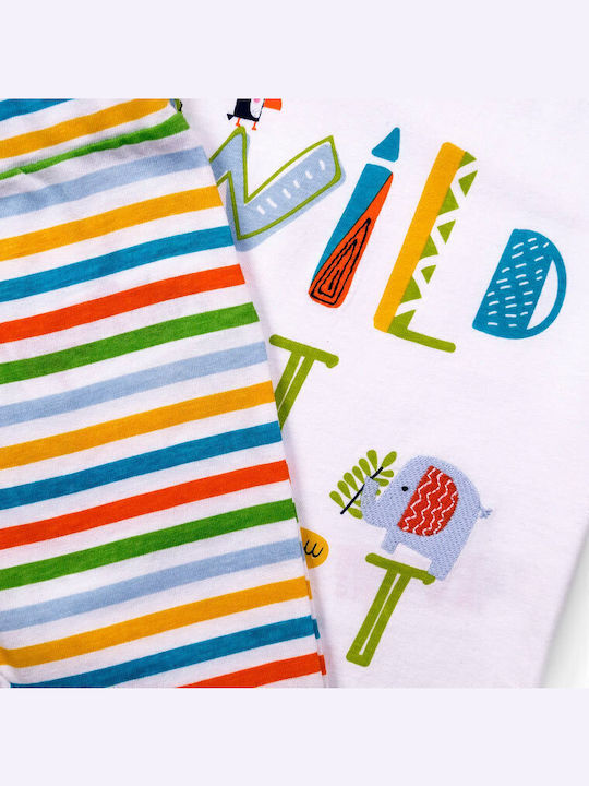 Kids' Set with Leggings Summer 2pcs White