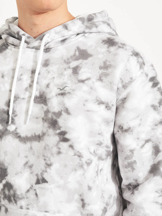 Hollister Herren Sweatshirt mit Kapuze und Taschen Gray