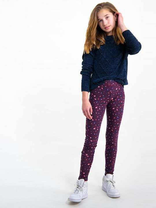 Garcia Jeans Leggings pentru Copii Lung Burgundy