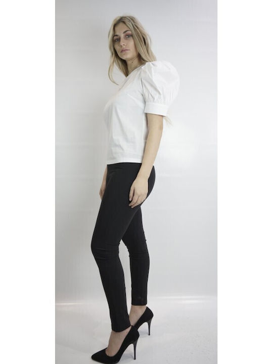Desiree Women's Blouse Short Sleeve White