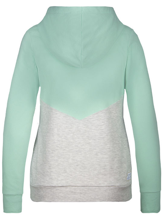 Women's Sweatshirt Hooded Green