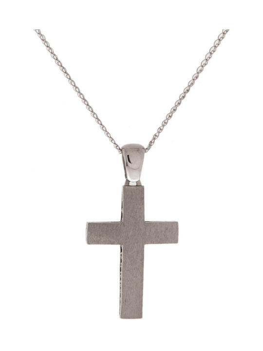 Papadopoulos Gold Women's White Gold Cross 14K