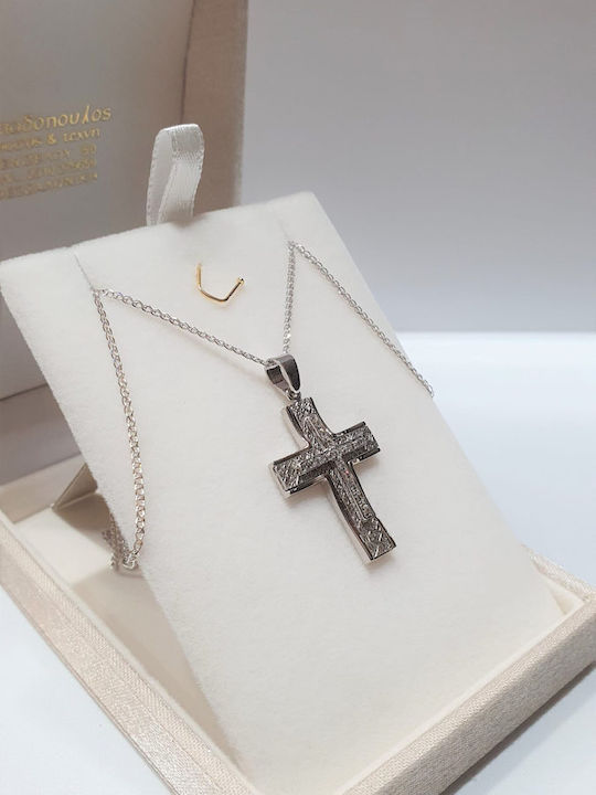 Papadopoulos Gold Damen Weißgold Kreuz 14K