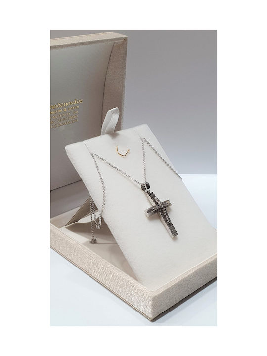 Papadopoulos Gold Women's White Gold Cross 14K