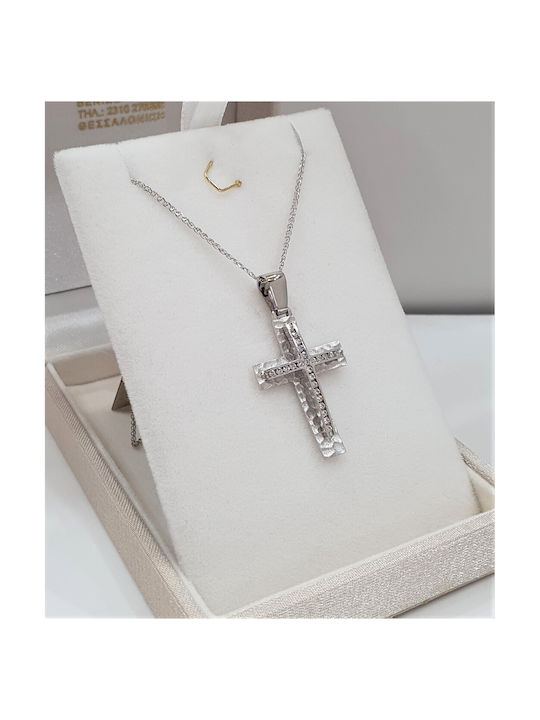 Papadopoulos Gold Women's White Gold Cross 14K