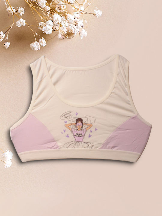 Donella Set of Kids' Bralettes Multicolored 5pcs