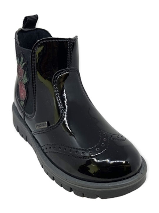 Imac Kids Leather Boots with Zipper Black