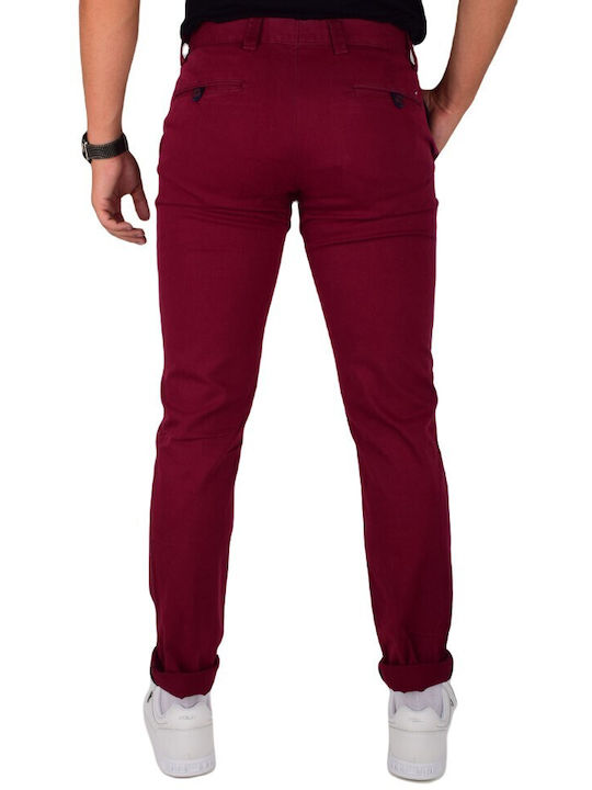 Unipol Men's Trousers Chino Burgundy