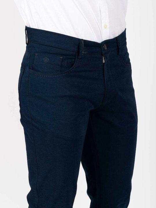 Pantaloni Jeans pentru Bărbați cu Croială Regular Albastru marin