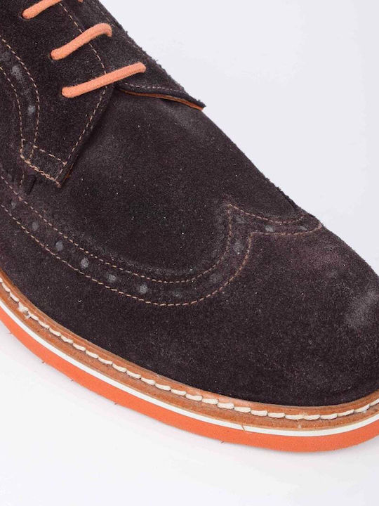 Leder Herren Oxfords Braun