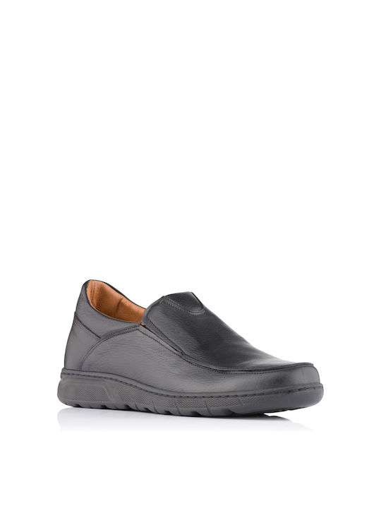 Antonio Shoes Leder Herren Mokassins in Schwarz Farbe