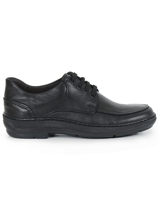 Piazza Shoes Leder Herrenschuhe Schwarz