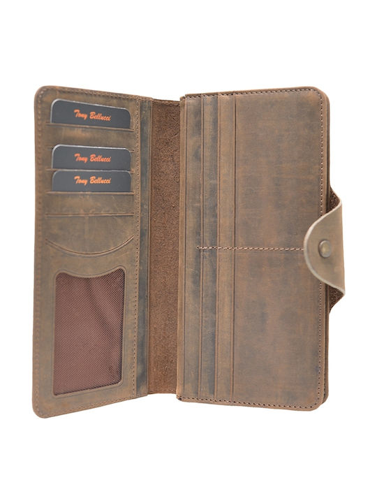 Leather Women's Wallet Classic Brown