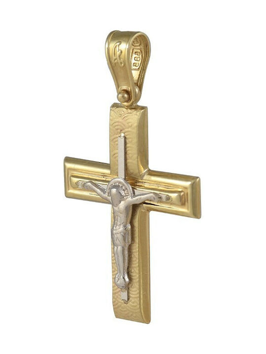 Men's Gold Cross 14K with the Crucified