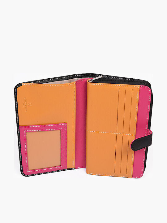 Large Leather Women's Wallet Classic Black