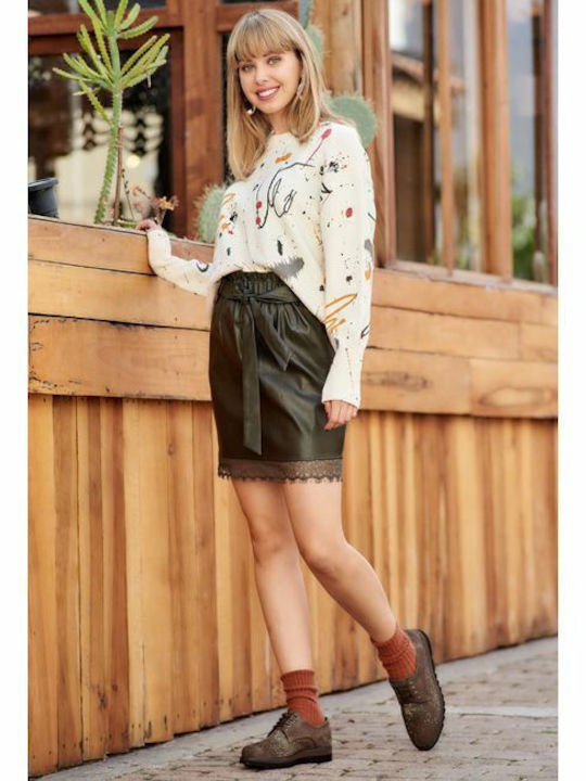 Δερμάτινα Γυναικεία Oxfords σε Μπλε Χρώμα