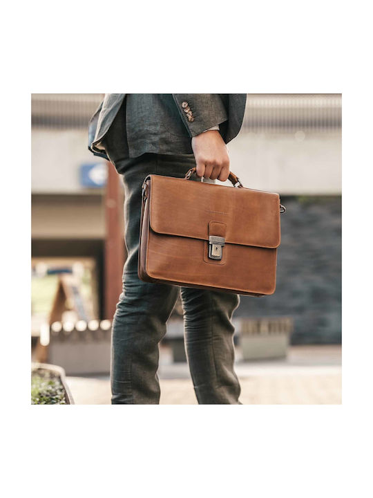 The Chesterfield Brand Brand Leather Men's Bag Shoulder / Crossbody Brown