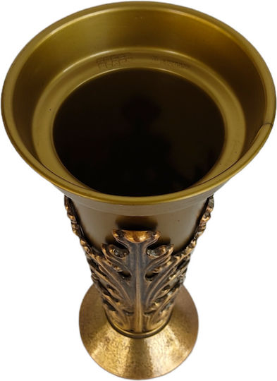 Agion Oros CHaitidis Metallic Memorial Vase 11x30cm