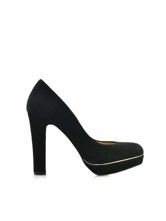 Aris Tsoubos Leather Black Low Heels