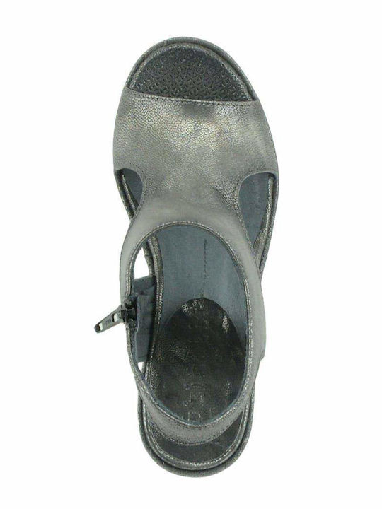 Leather Sandals Gray