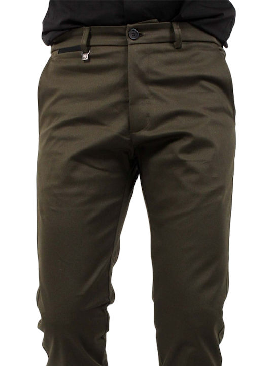 Vittorio Artist Trousers Oil Green