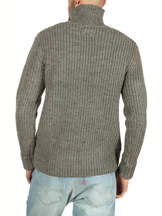 Minimum Herren Langarm-Pullover Rollkragen Gray