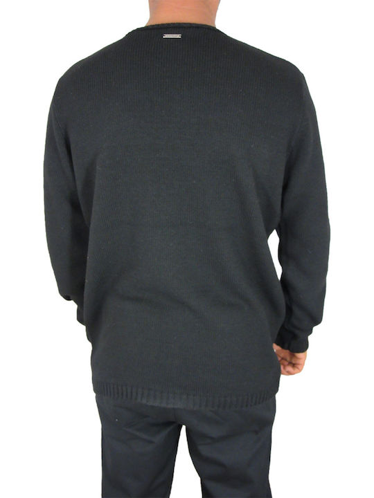 Combos Knitwear Men's Long Sleeve Sweater Black