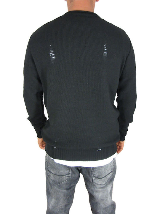 Combos Knitwear Men's Long Sleeve Sweater Black