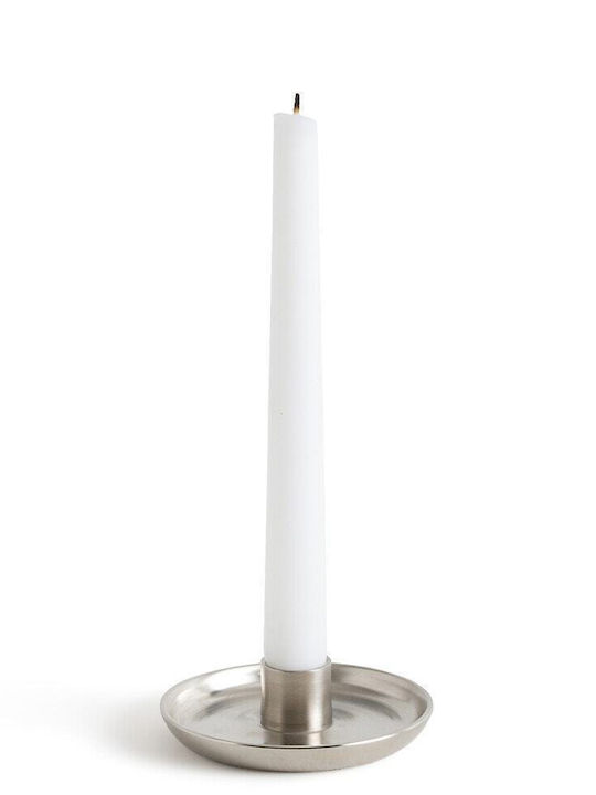 Am.Pm Christmas Silver Candlestick 10cm