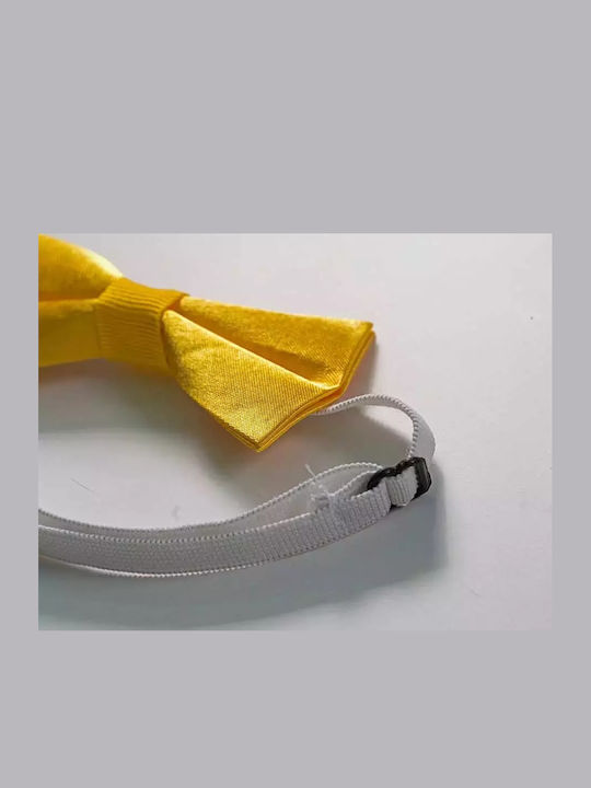 Neke Papion din material textil Galben Neke Papion din material textil Galben