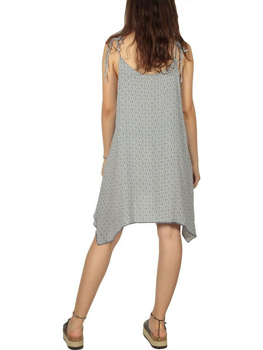 Sommer Mini Damenkleid mit Rüschen Weiß