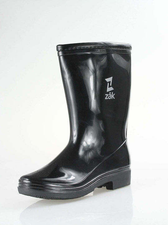 Zak Kids Wellies with Internal Lining Black