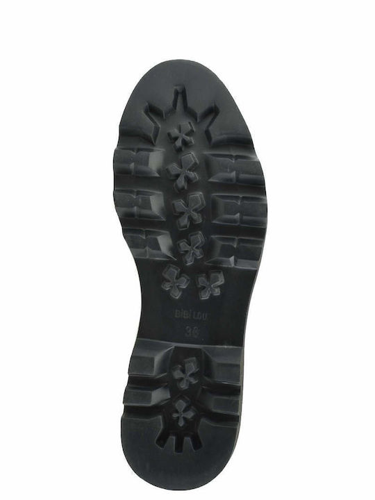 Women's Flatform Oxfords Black