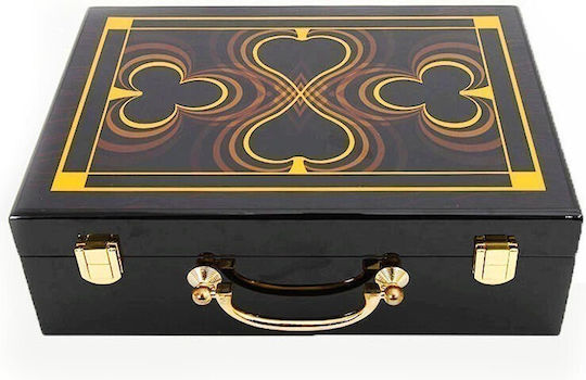 Pokeritems Valiză Pentru Mărci Neagră 57x22cm 500 Bucăți