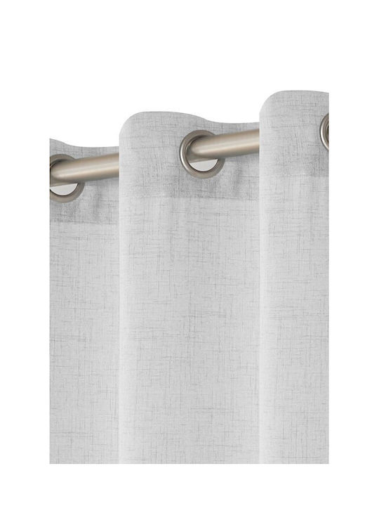 Viokarpet Curtain with Grommets Felicia White 140x285cm