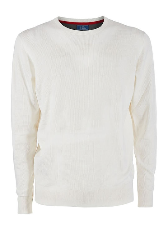 Yes Zee Herren Langarm-Pullover WHITE