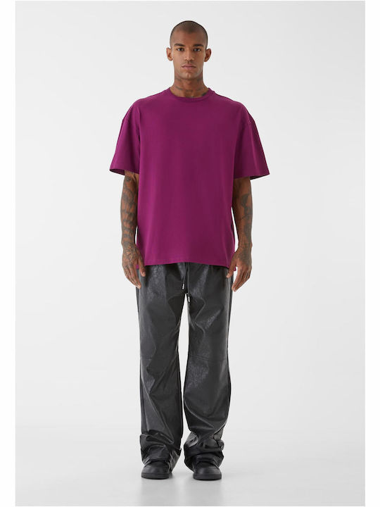 Men's T-shirt aubergine