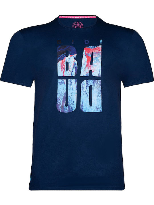 Bidi Badu Herren Sport T-Shirt Kurzarm Marineblau