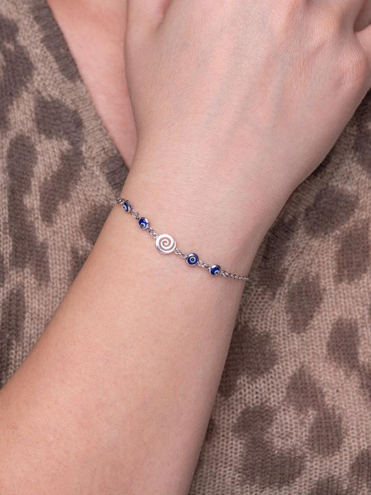 Damen Armband mit Design Auge aus Silber Vergoldet